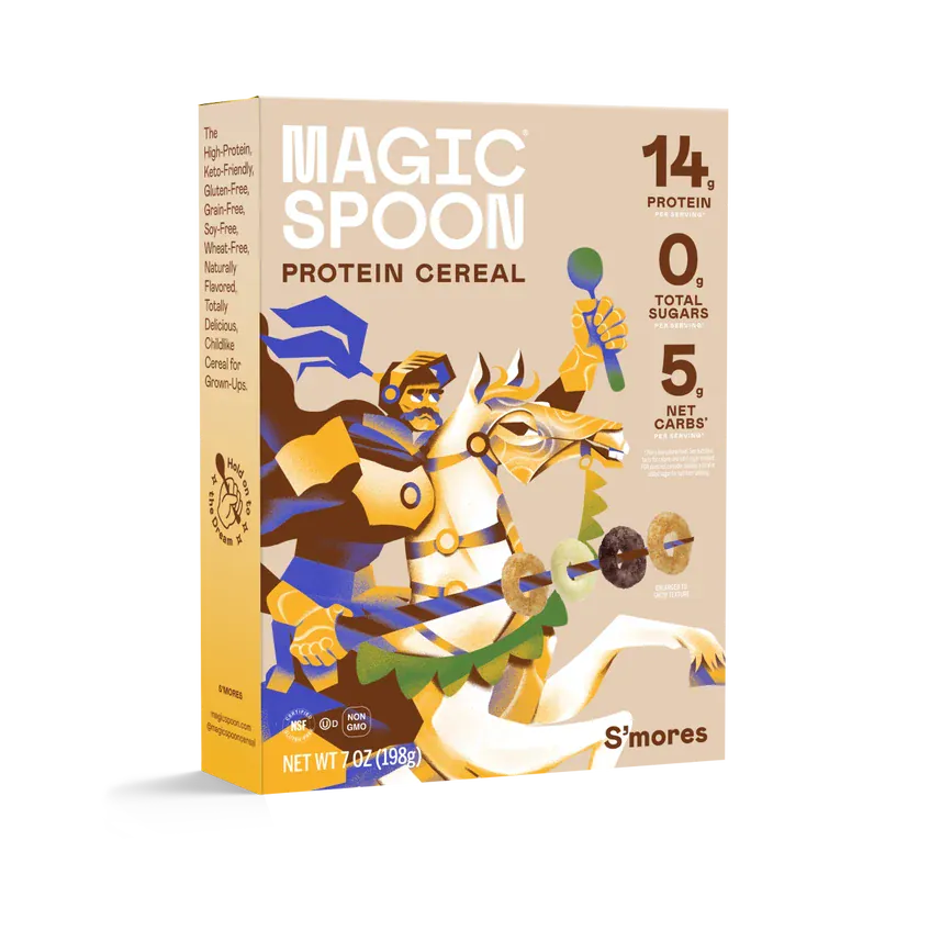 Magic Spoon High Protein Cereal | S'mores | 1 Box of 5 Servings - Nashua Nutrition
