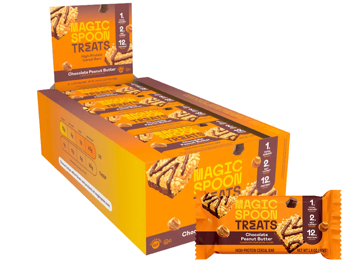 Magic Spoon Protein Treats | Chocolate Peanut Butter | Box of 12 - Nashua Nutrition