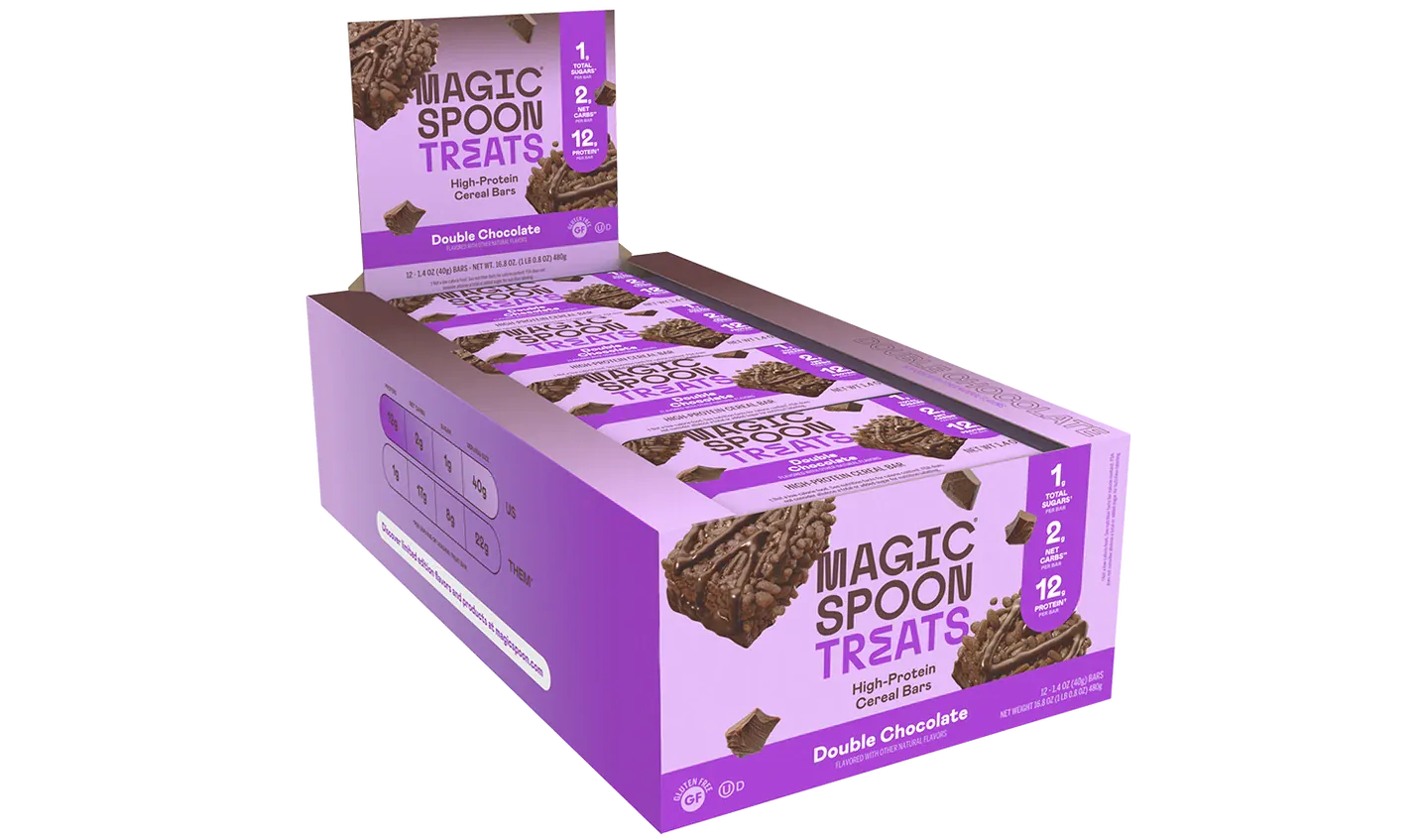 Magic Spoon Protein Treats | Double Chocolate | Box of 12 - Nashua Nutrition