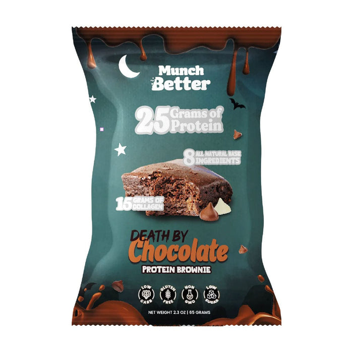 Munch Better - Protein Brownie - Death by Chocolate (1 Brownie or Box of 8)