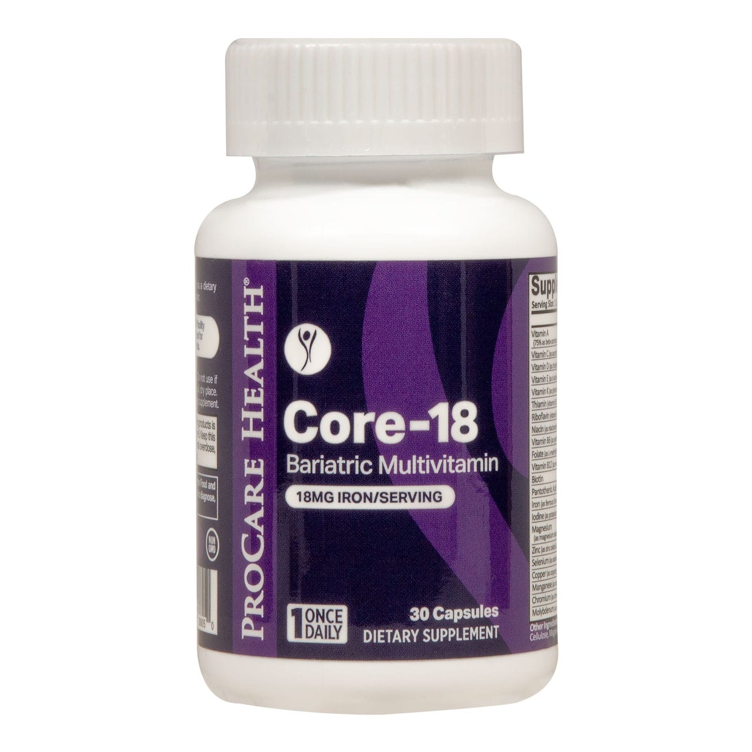 ProCare Health Bariatric Multivitamin - 18 mg Iron - 30 Capsules - Nashua Nutrition