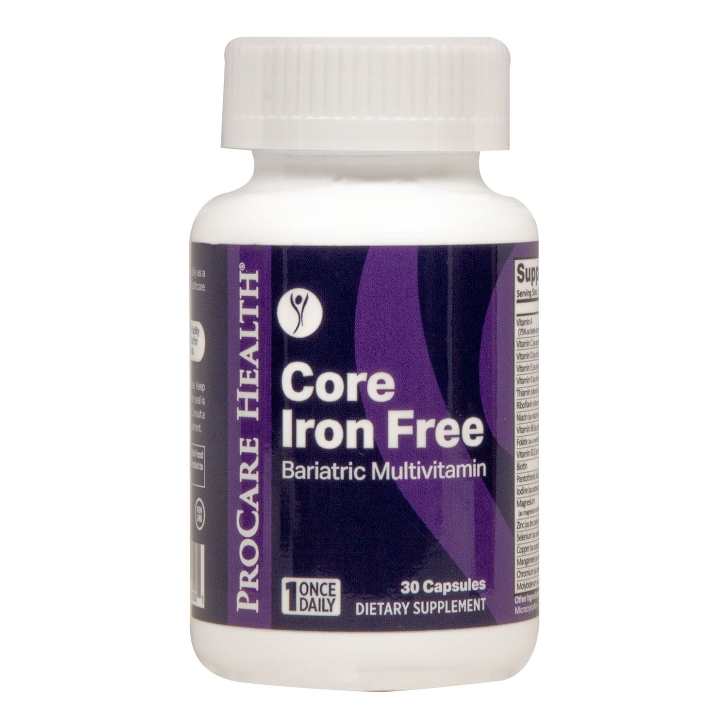 ProCare Health Bariatric Multivitamin - Iron Free - 30 Capsules - Nashua Nutrition