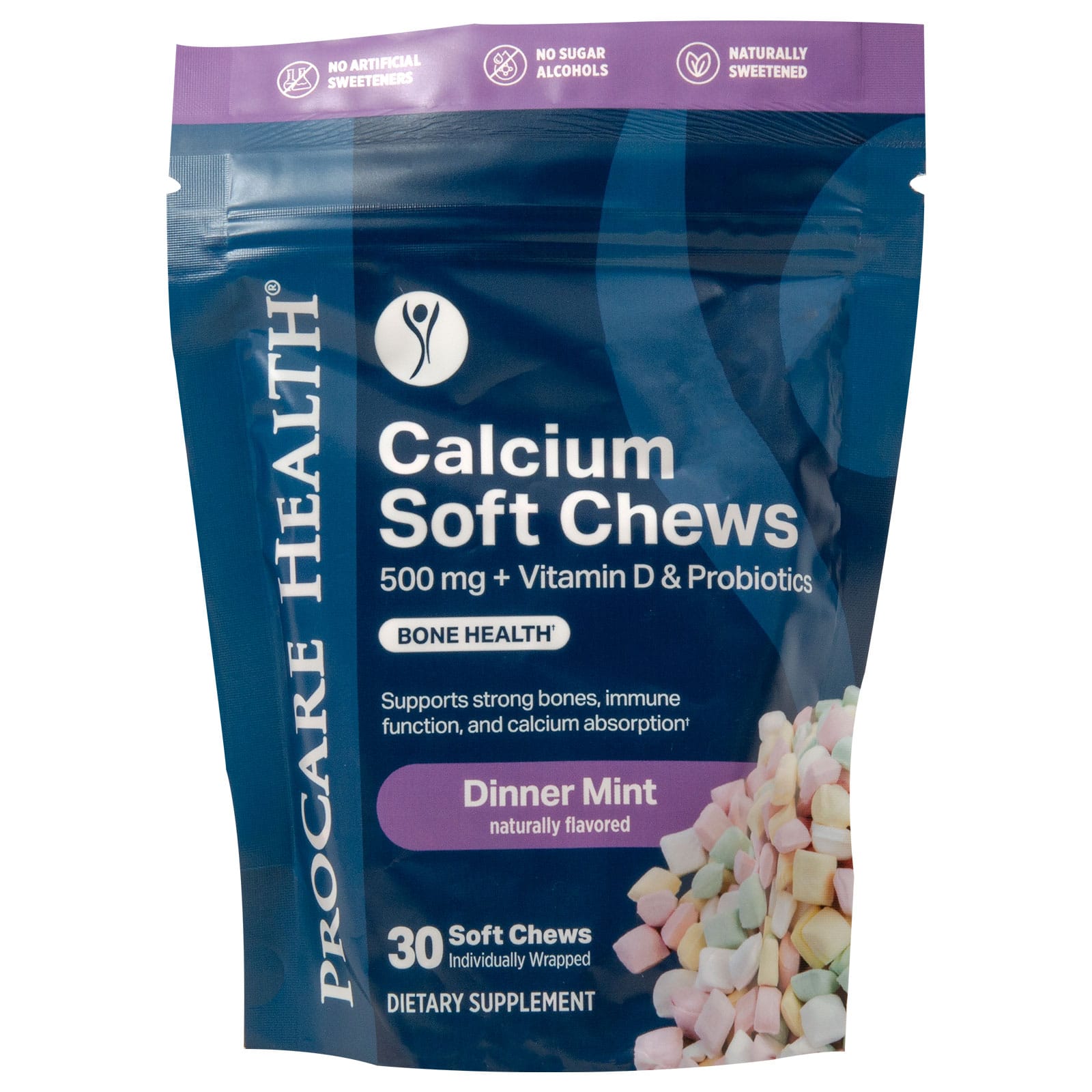 ProCare Health Calcium Soft Chews - Dinner Mint - 30 ct - Nashua Nutrition