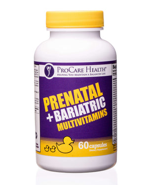 ProCare Health - Prenatal + Bariatric Multivitamin Capsule - 60ct Bottle - Vitamins & Minerals - Nashua Nutrition