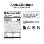ProDough Oatmeal Cups - Apples & Cinnamon - 1 Cup - Nashua Nutrition