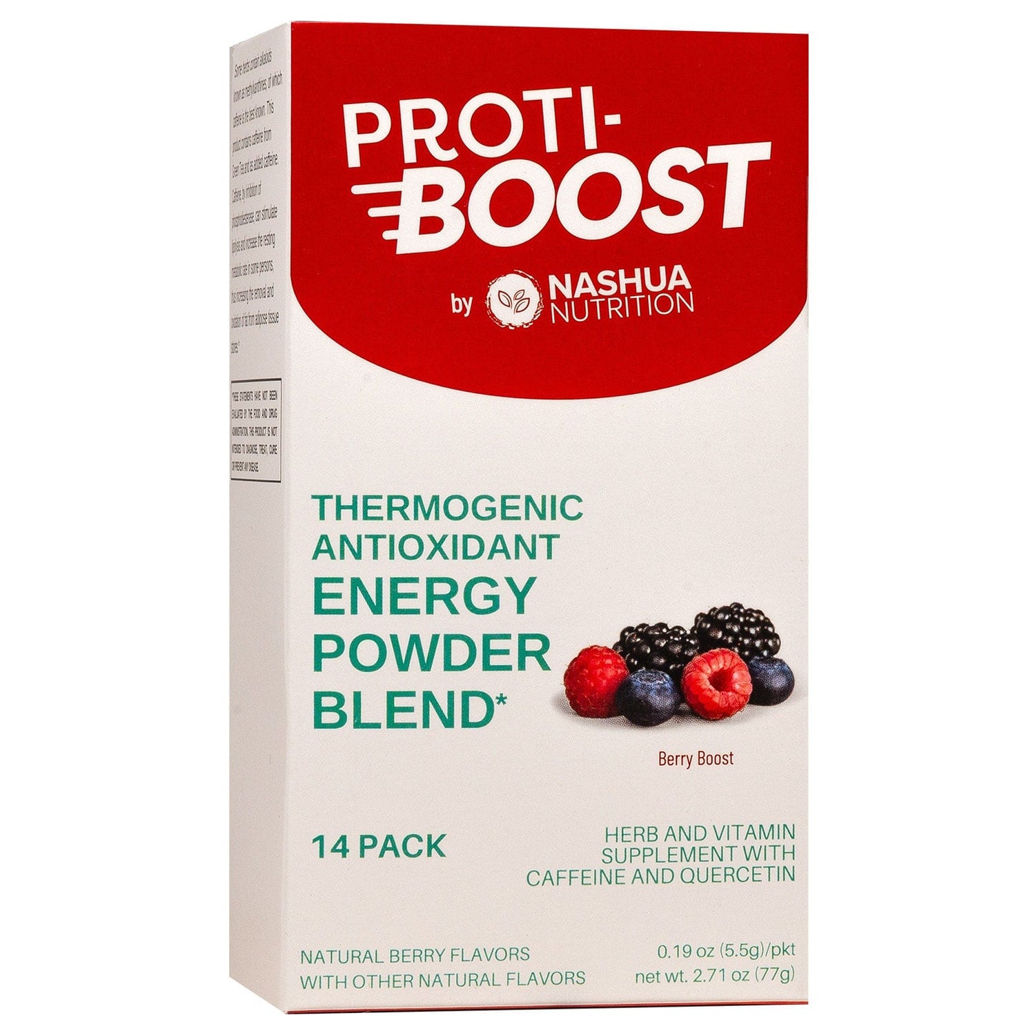 Proti-Boost - Thermogenic - Antioxidant - Energy Drink Mix - Berry - 14/Box - Nashua Nutrition