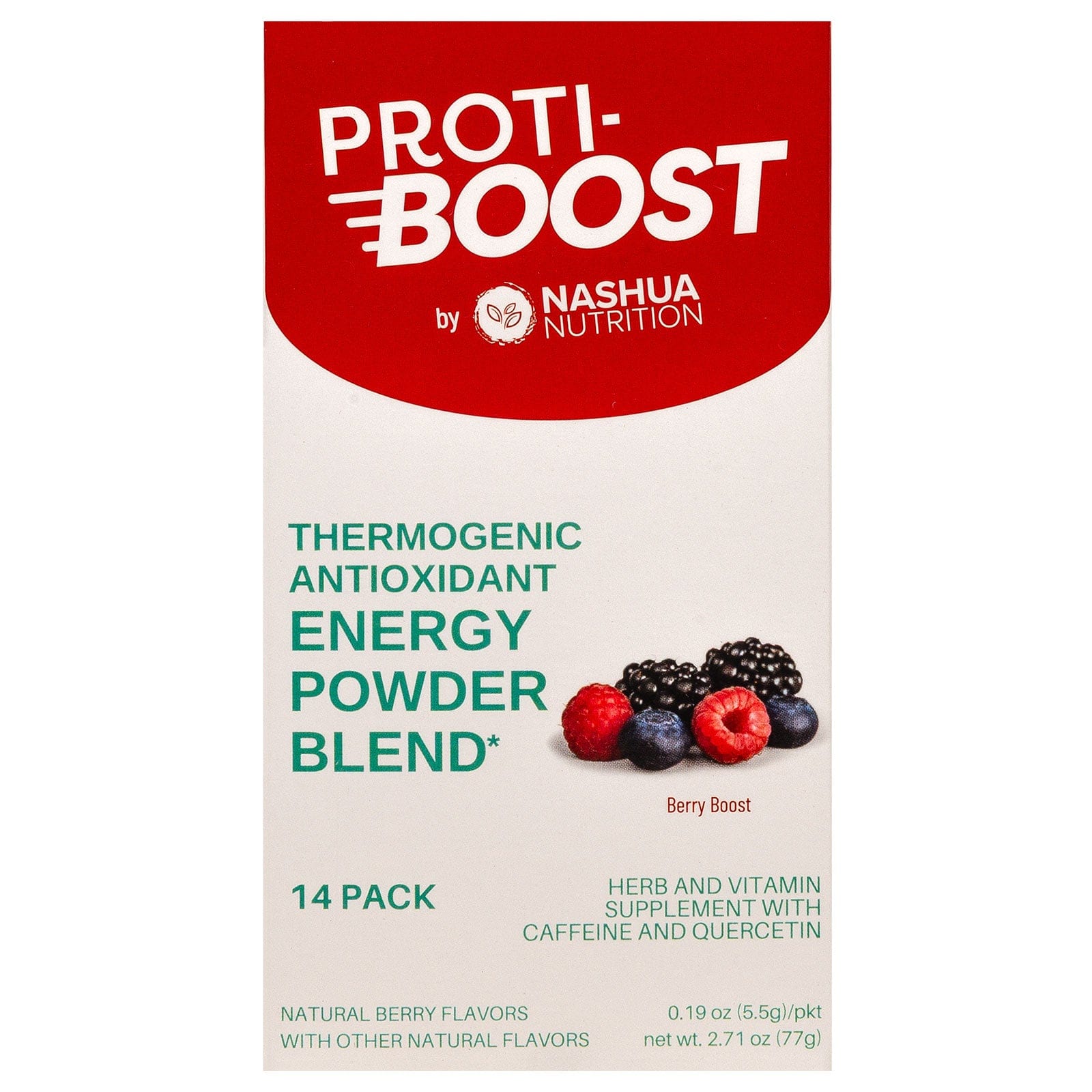energy booster box Proti-Boost Energy Drink Mix - Berry Blast