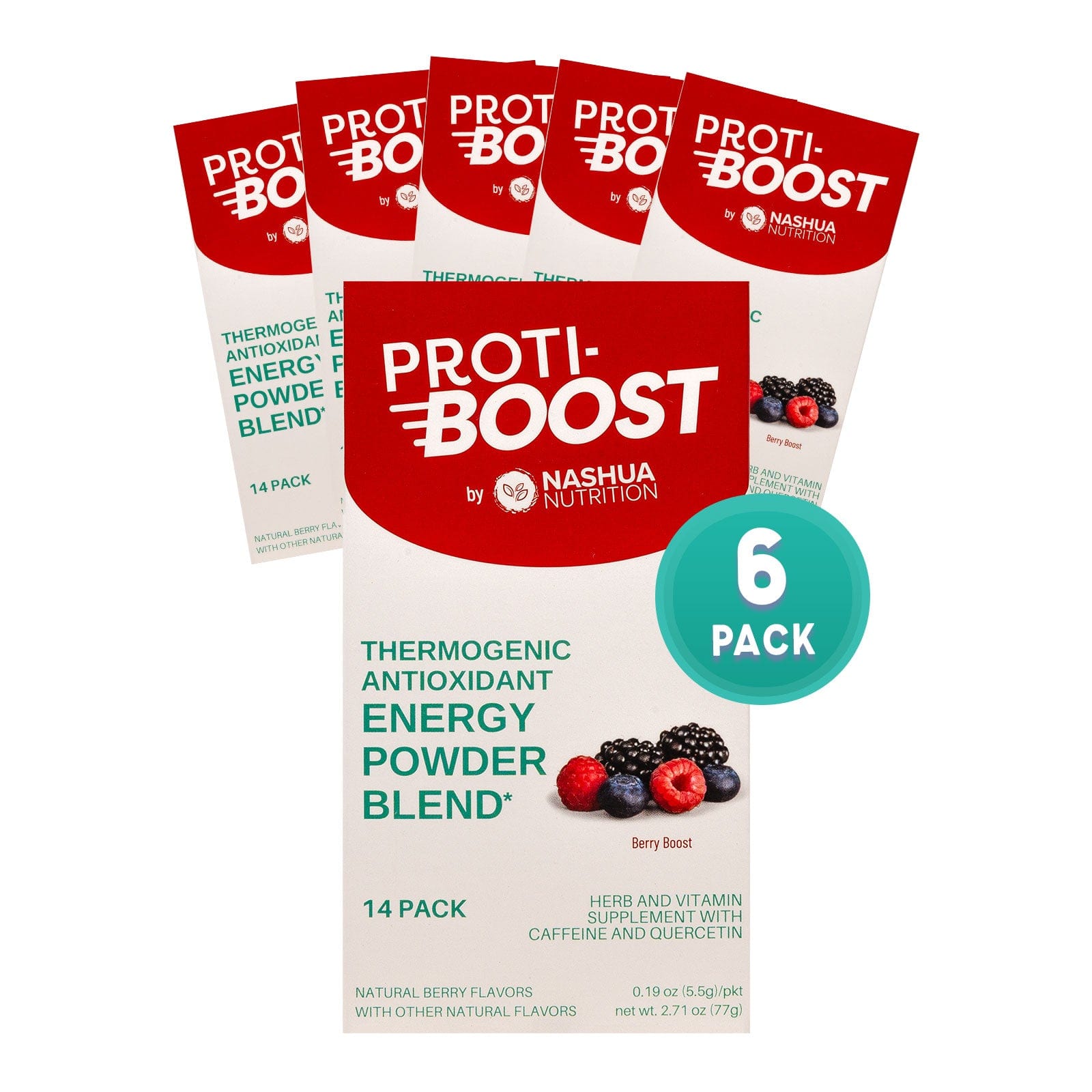 boost drink boxes Proti-Boost Thermogenic Energy Drink Mix - Berry Blast - 14 Sticks