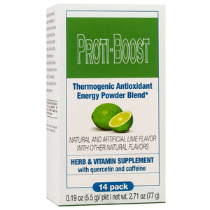 Proti-Boost - Thermogenic - Antioxidant - Energy Drink Mix - Lime - 14/Box - Diet Supplements - Nashua Nutrition