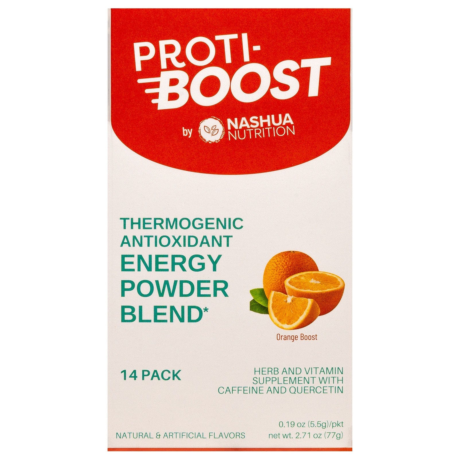 Proti-Boost - Thermogenic - Antioxidant - Energy Drink Mix - Orange - 14/Box - Nashua Nutrition