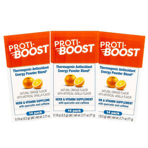 Proti-Boost - Thermogenic - Antioxidant - Energy Drink Mix - Orange - 14/Box - Diet Supplements - Nashua Nutrition