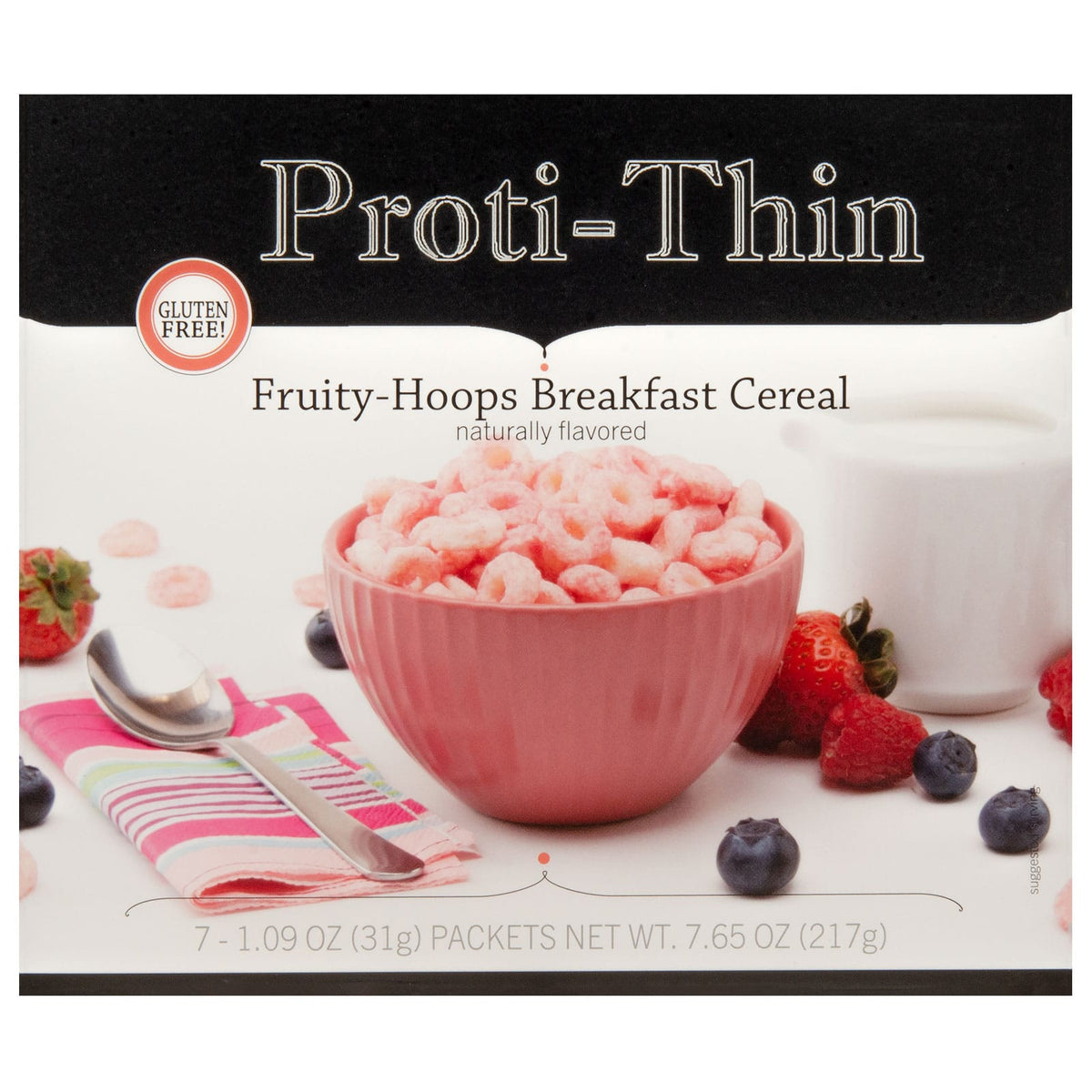Proti-Thin Fruity-Hoops Breakfast Cereal - 7 Packets - Nashua Nutrition