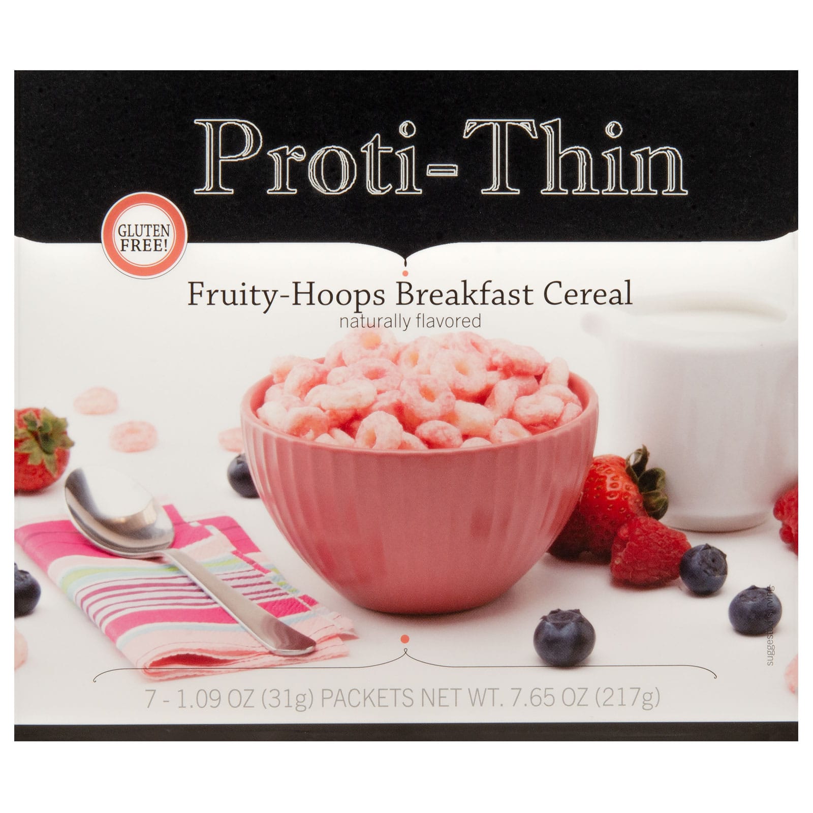Proti-Thin Fruity-Hoops Breakfast Cereal - 7 Packets - Nashua Nutrition