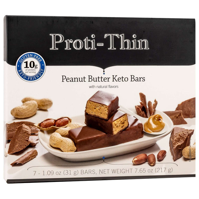 Proti-Thin Keto Bars- Peanut Butter, 7 Bars/Box