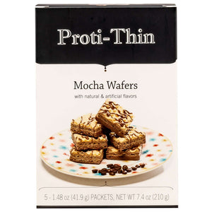 Proti-Thin Mocha Wafers: Protein-Rich Snack, 5/Box - Protein Bars - Nashua Nutrition