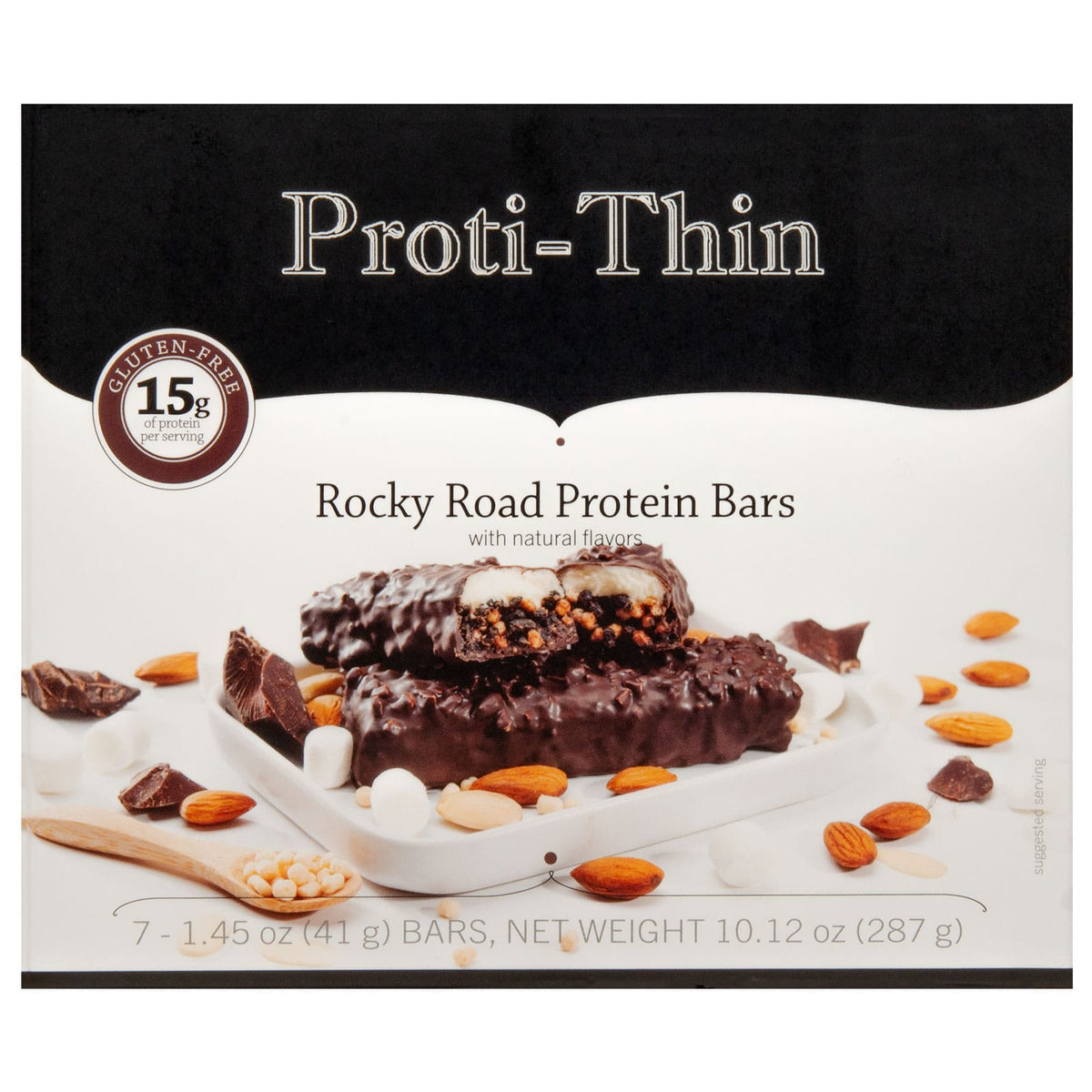 Proti-thin Protein Bar - Rocky Road - 7/Box - Nashua Nutrition