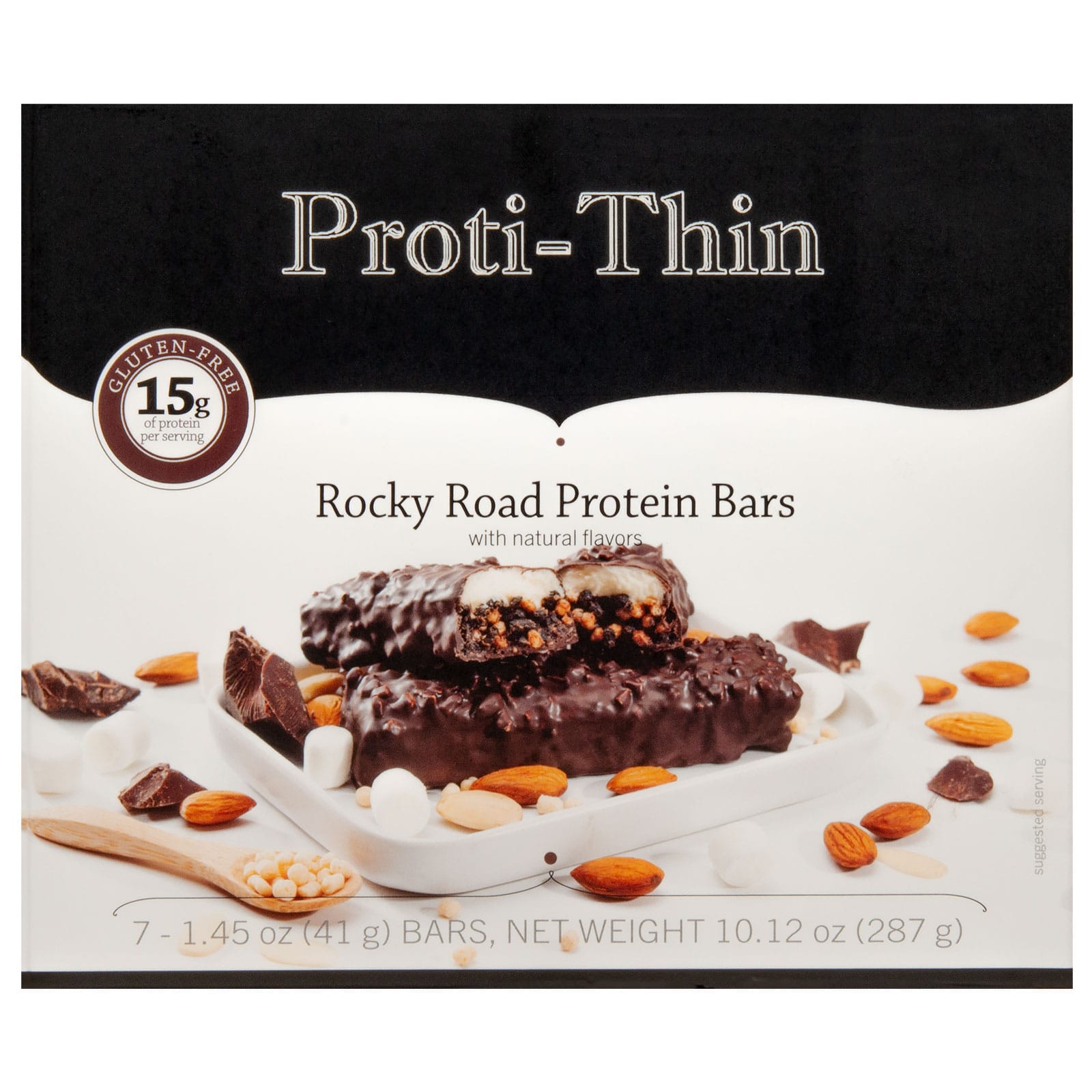 Proti-thin Protein Bar - Rocky Road - 7/Box - Nashua Nutrition