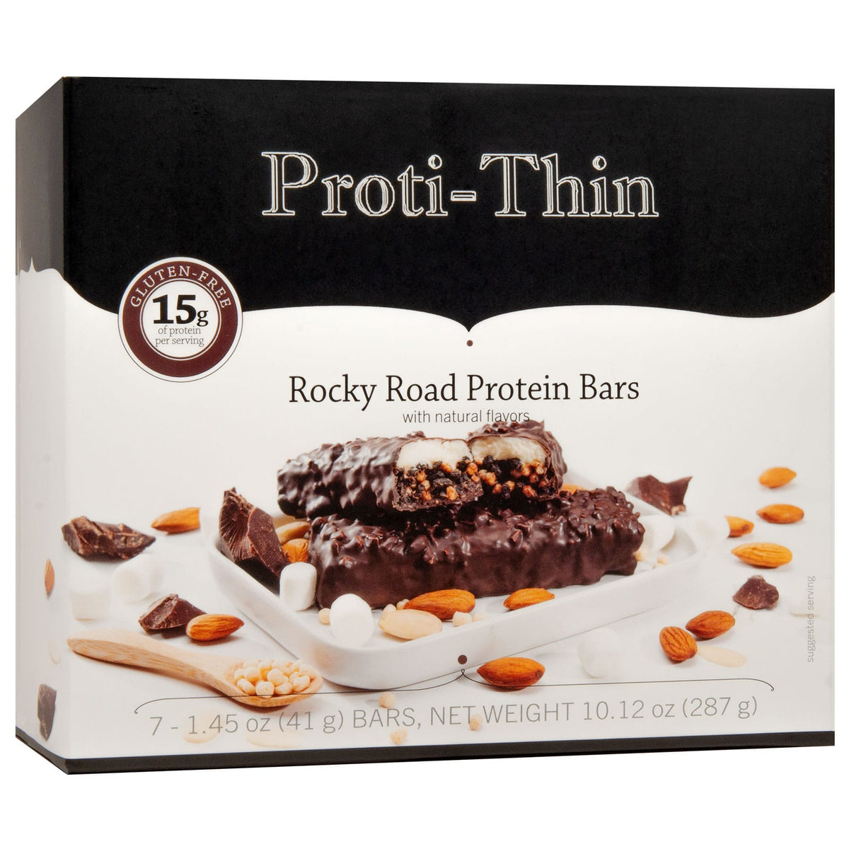 Proti-thin Protein Bar - Rocky Road - 7/Box - Nashua Nutrition