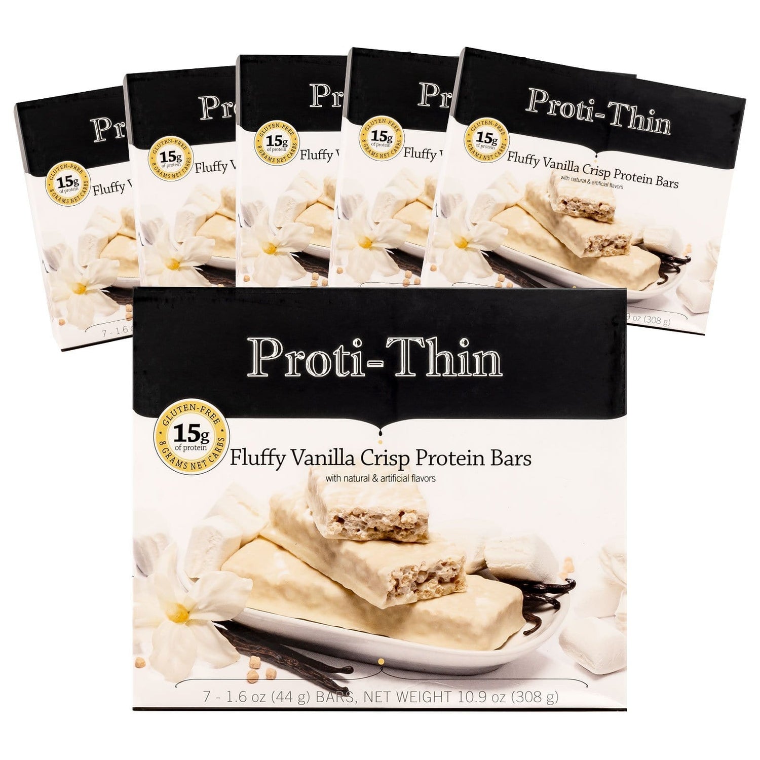 Proti-Thin Protein Bar VLC - Fluffy Vanilla Crisp MultiPack - Nashua Nutrition