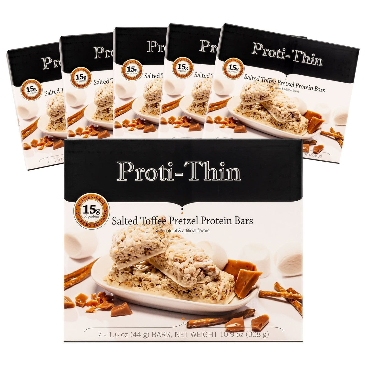 Proti-Thin Protein Bar VLC - Salted Toffee Pretzel MultiPack - Nashua Nutrition