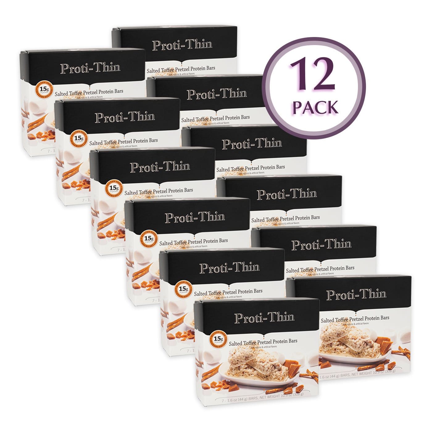 Proti-Thin Protein Bar VLC - Salted Toffee Pretzel MultiPack - Nashua Nutrition