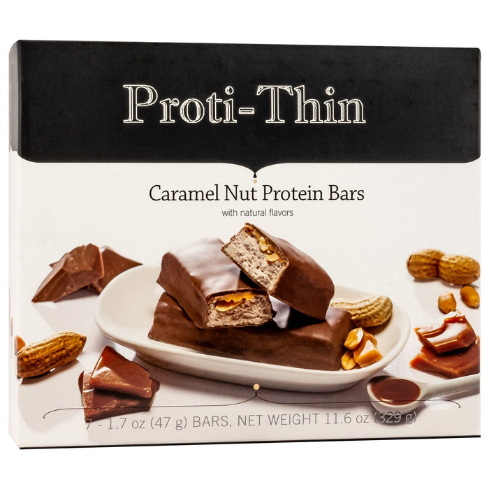 Proti-Thin Protein Bars - Caramel Nut, 7 Bars/Box