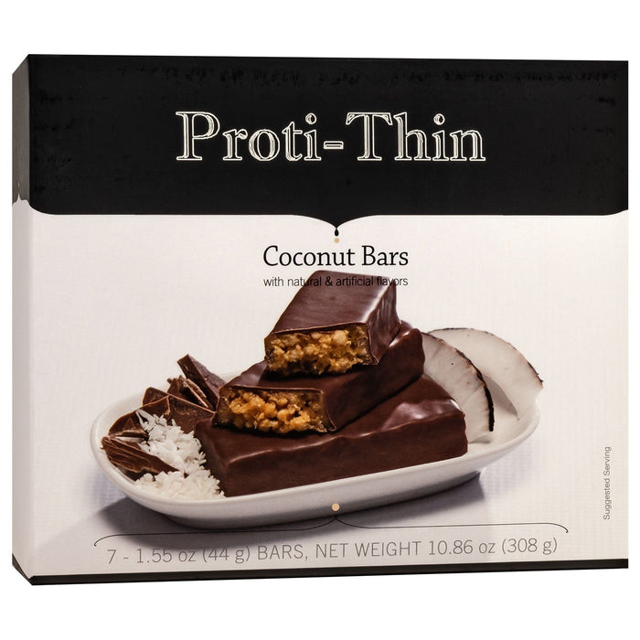 Proti-Thin Protein Bars VLC - Coconut Crunch, 7 Bars/Box