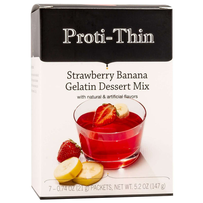 Proti-Thin Protein Gelatin - Strawberry Banana - 7/Box