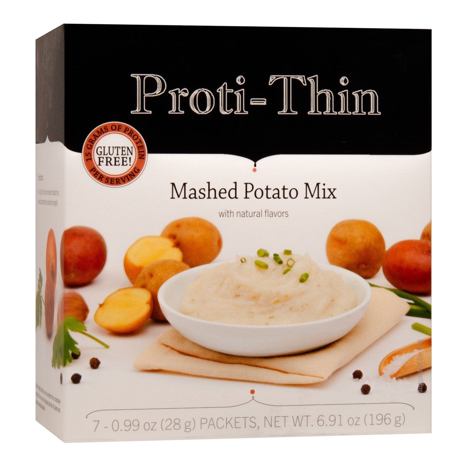 Proti-Thin Protein Mashed Potatoes | Unflavored | 15g Protein | 7 Packets - Nashua Nutrition