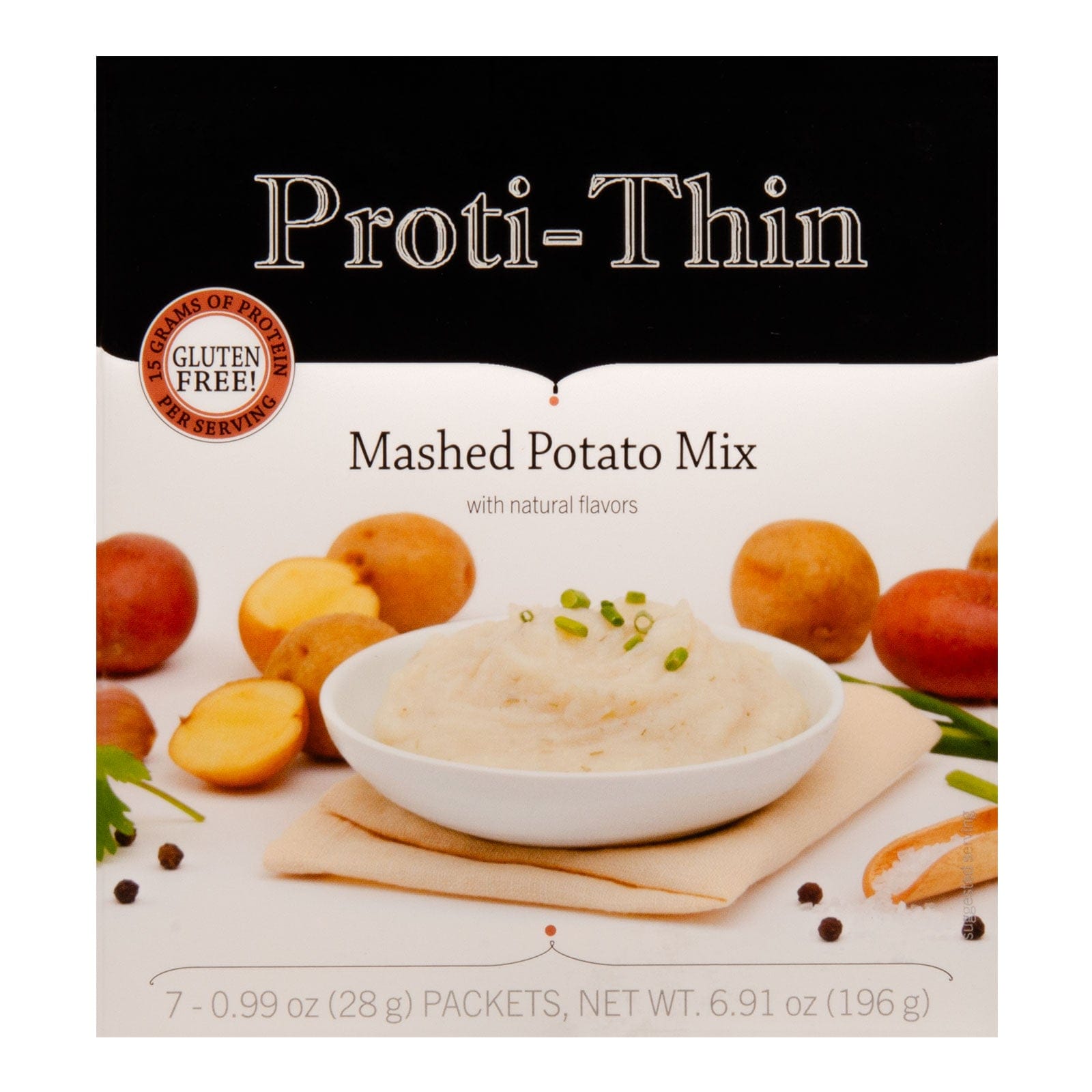 Proti-Thin Protein Mashed Potatoes | Unflavored | 15g Protein | 7 Packets - Nashua Nutrition