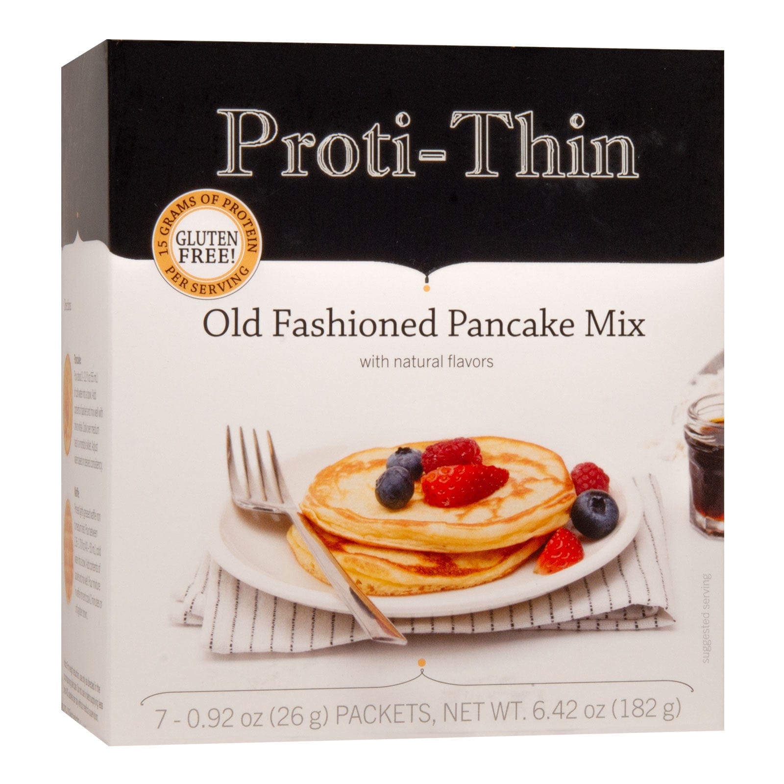 Proti-Thin Protein Pancake & Waffle Mix |  15g Protein | Gluten Free | 7 Packets - Nashua Nutrition