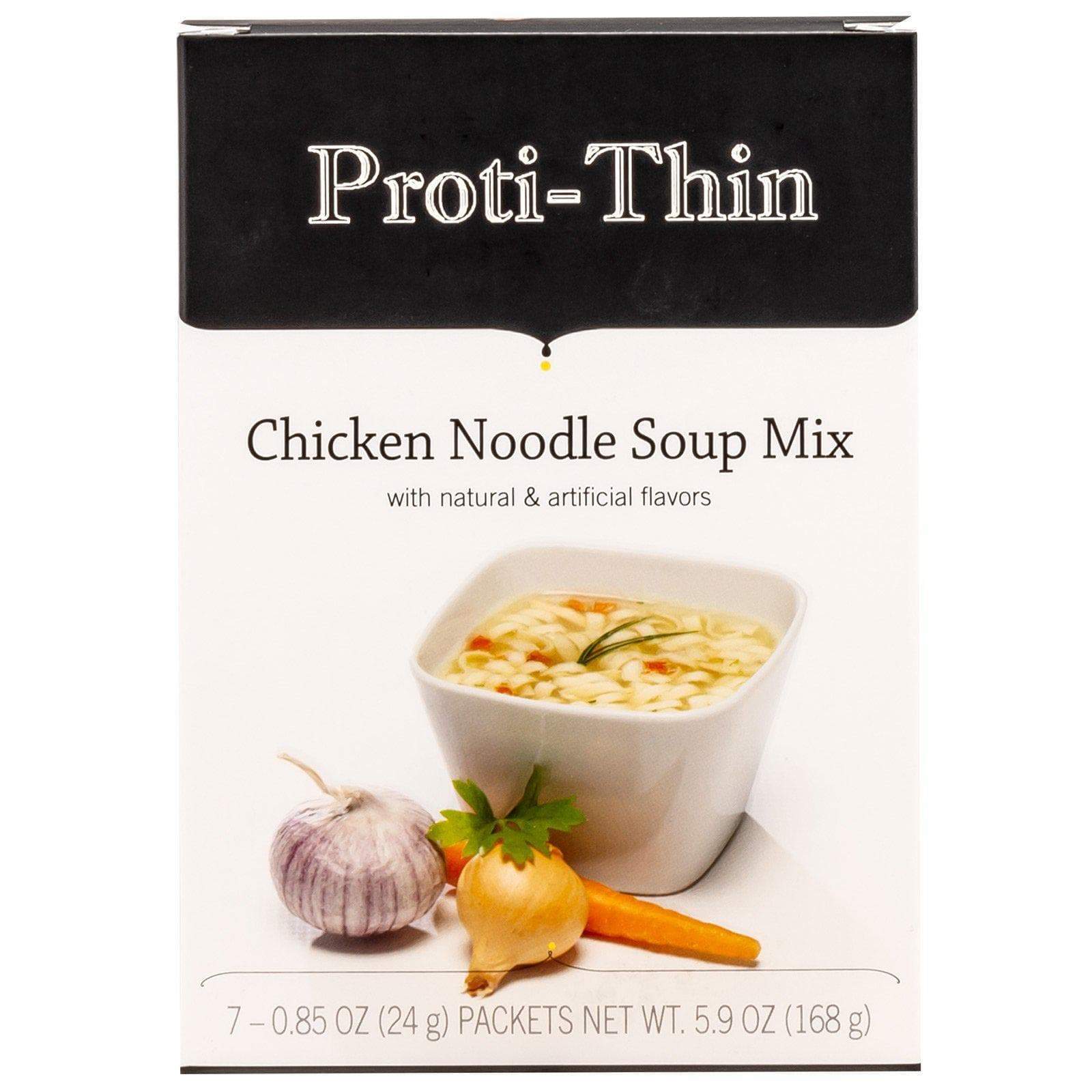 Proti-Thin Protein Soup - Chicken Noodle (7/Box) - Hot Soups - Nashua Nutrition