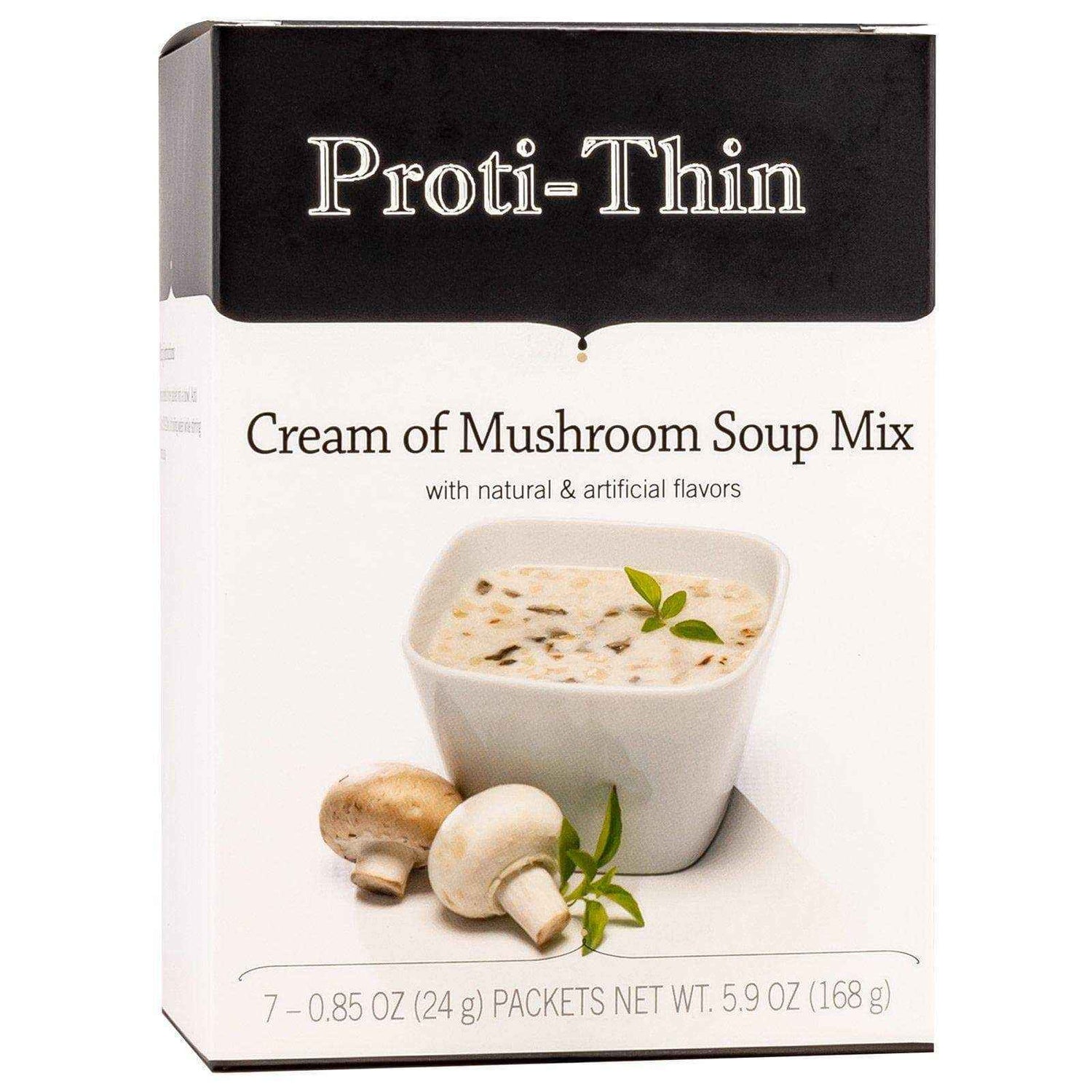 Proti-Thin Protein Soup - Cream of Mushroom - 7/Box - Hot Soups - Nashua Nutrition