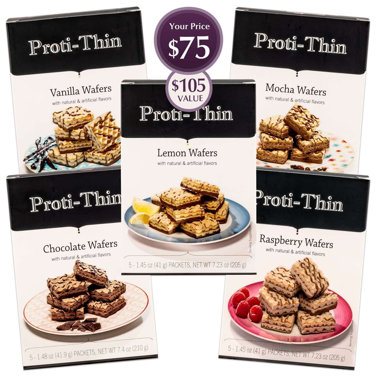 Proti-Thin Protein Wafer Bundle Saver - 25 Servings - Bundle Savers - Nashua Nutrition