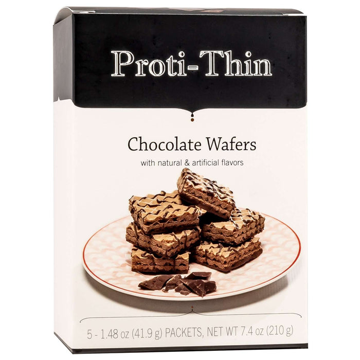 Proti-Thin Protein Wafer Squares - Chocolate, 5 Servings/Box