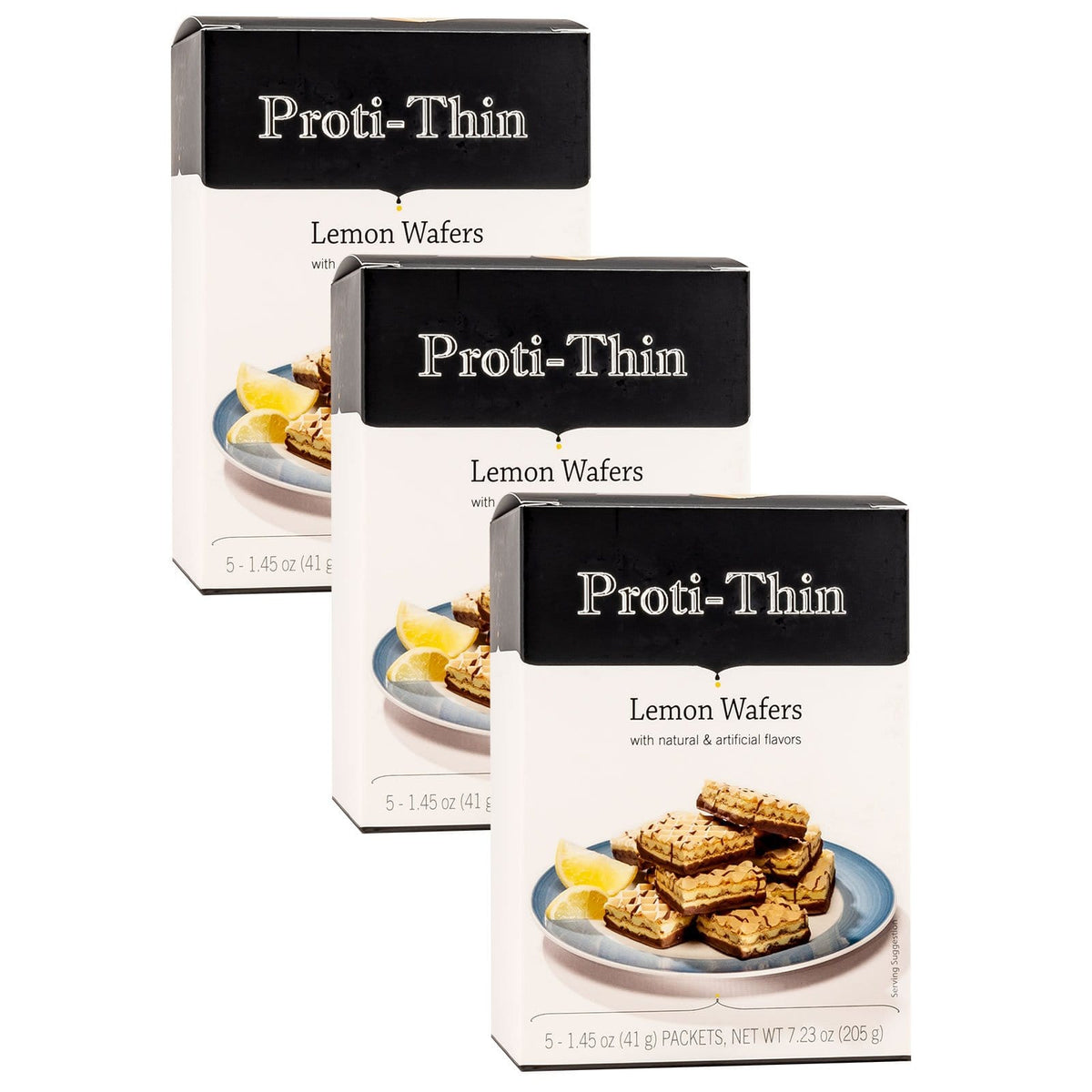 Proti-Thin Protein Wafer Squares - Lemon MultiPack - Nashua Nutrition