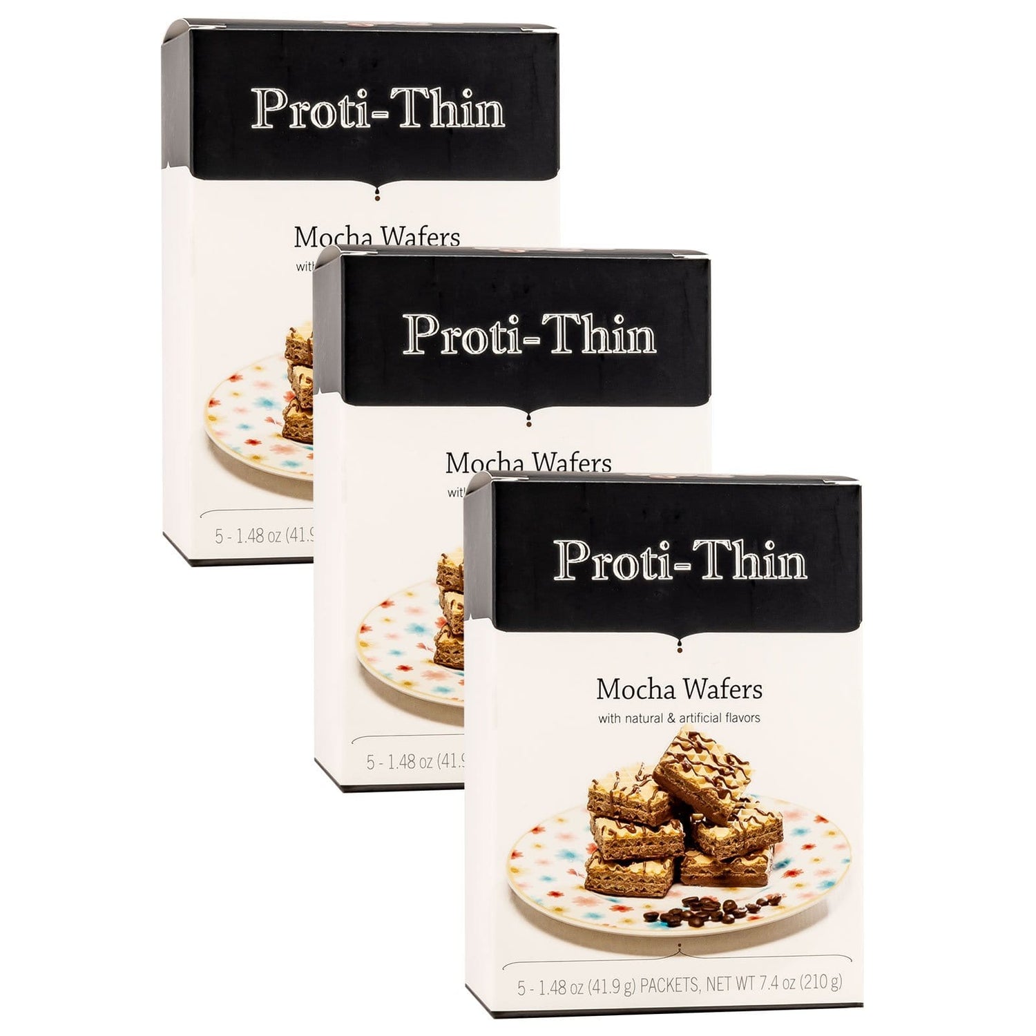 Proti-Thin Protein Wafer Squares - Mocha  MultiPack - Nashua Nutrition