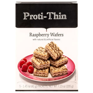 Proti-Thin Protein Wafer Squares - Raspberry, 5 Servings/Box - Protein Bars - Nashua Nutrition