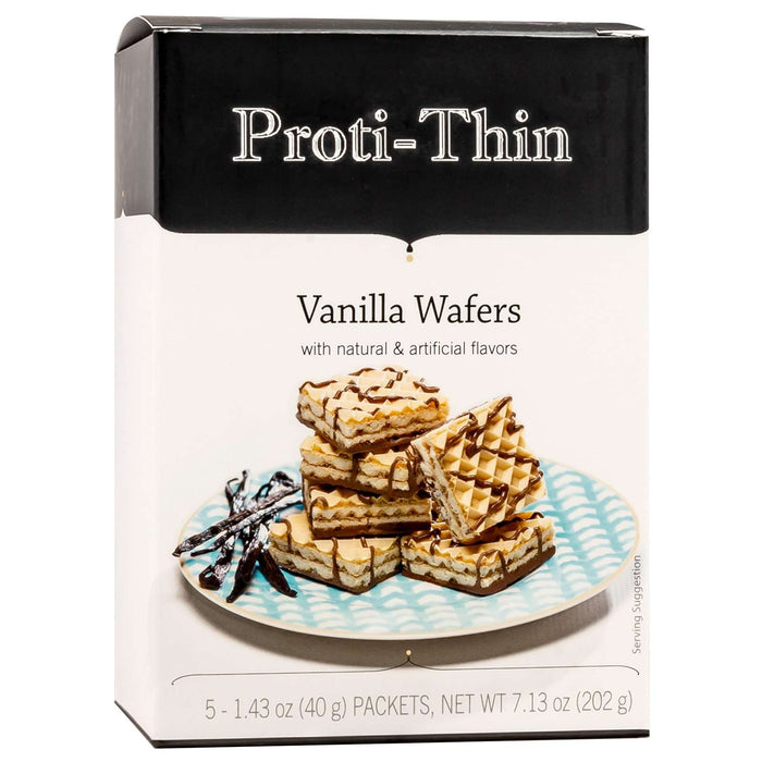 Proti-Thin Protein Wafer Squares - Vanilla, 5 Servings/Box