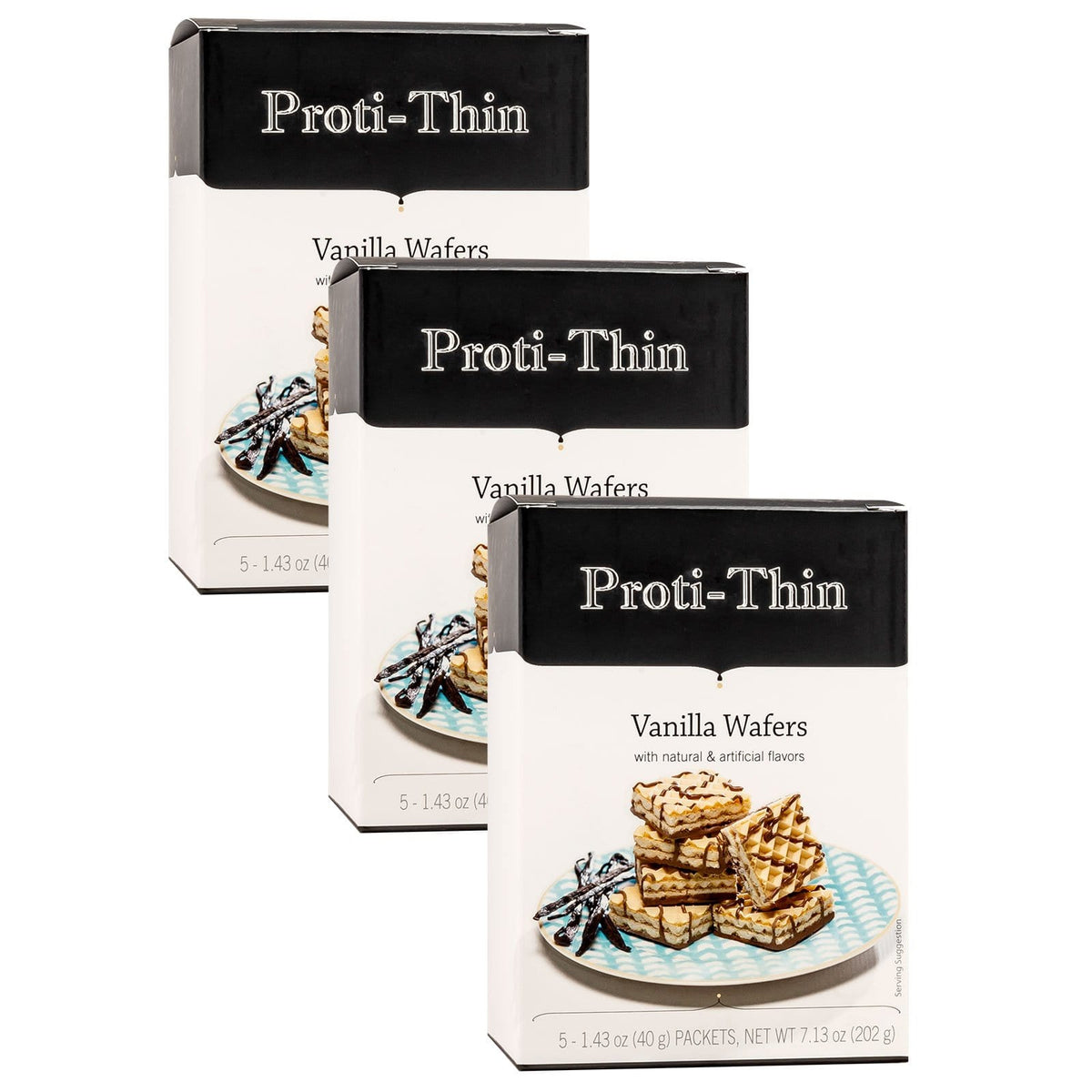 Proti-Thin Protein Wafer Squares - Vanilla MultiPack - Nashua Nutrition