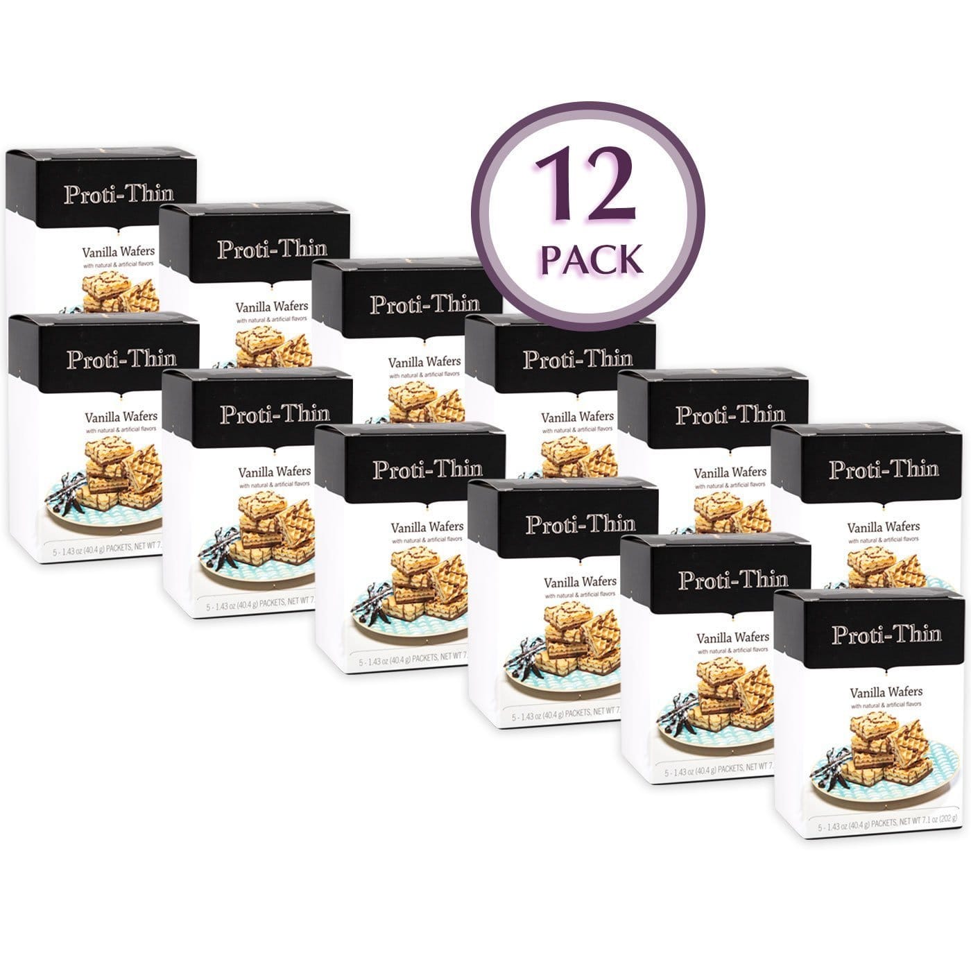 Proti-Thin Protein Wafer Squares - Vanilla MultiPack - Nashua Nutrition