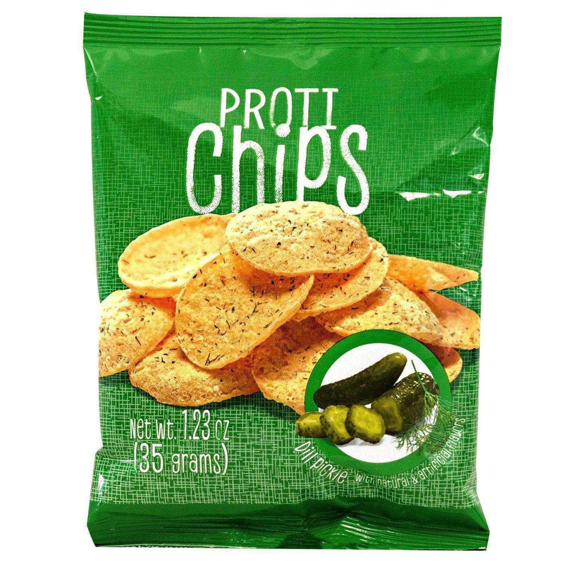 Delicious Dill Pickle High Protein Chips ProtiThin Nashua Nutrition