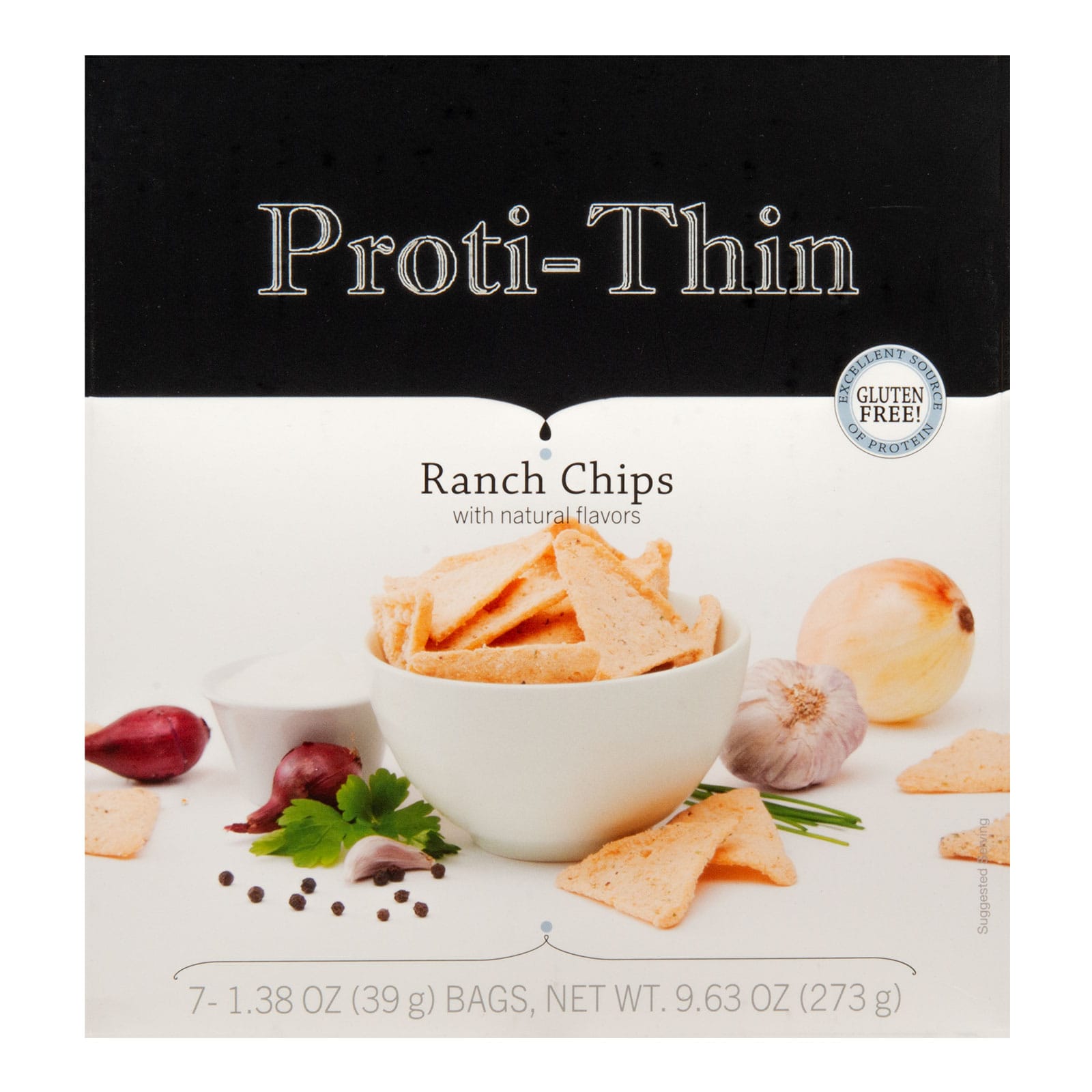 Proti-Thin Proti Chips | Ranch | 15g Protein | 4g Net Carbs | Box of 7 - Nashua Nutrition