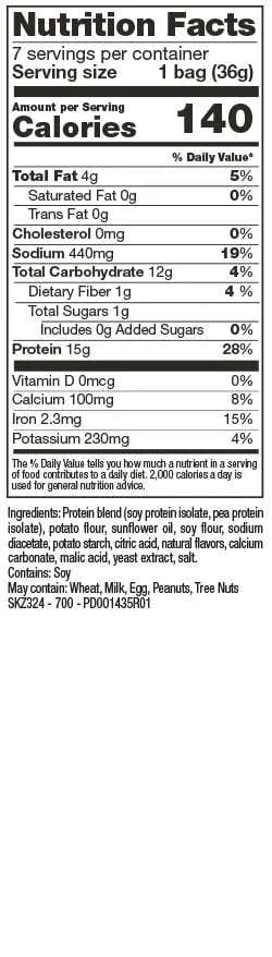 Proti-Thin Proti Chips - Sea Salt & Vinegar (1 Bag) - Nashua Nutrition