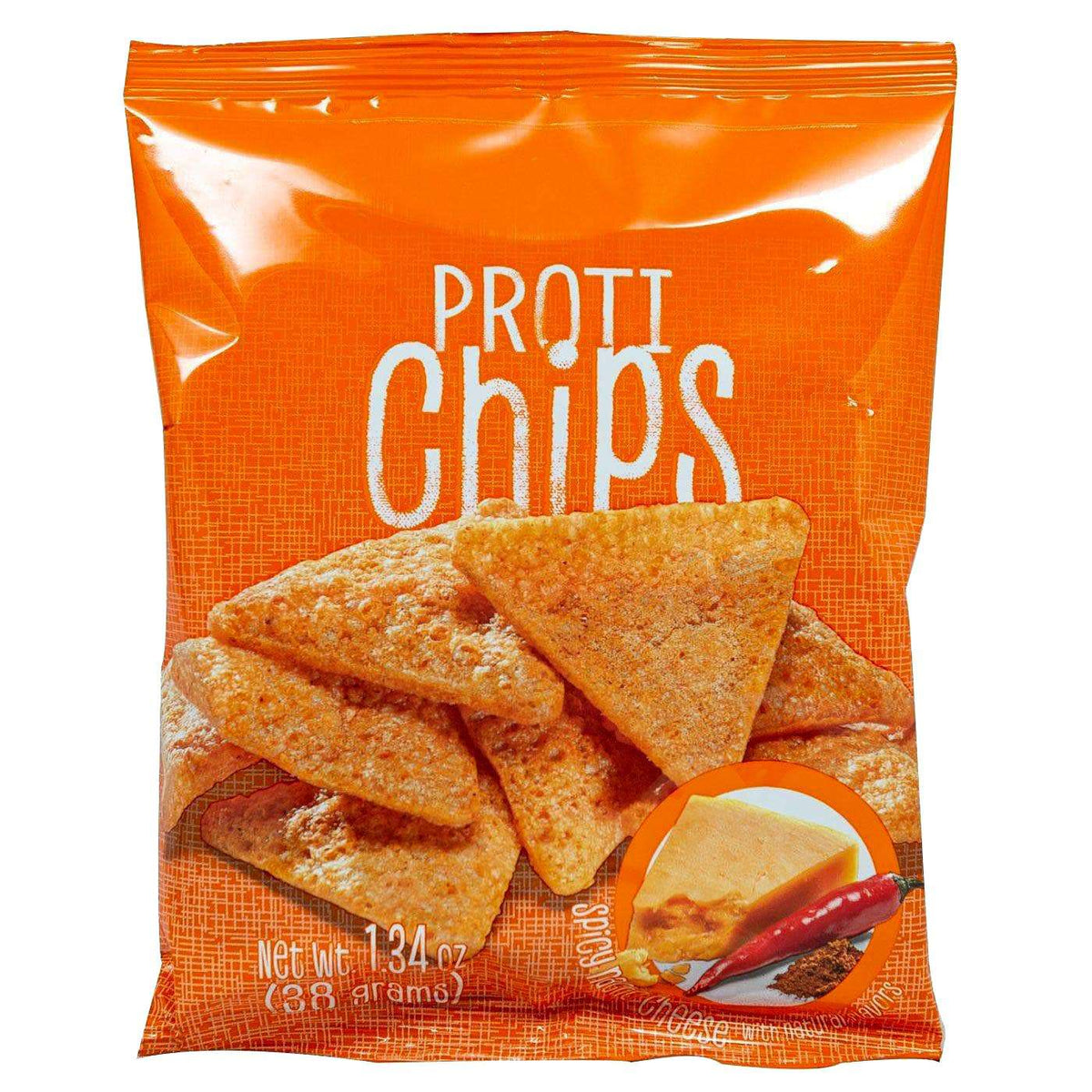 Proti-Thin Proti Chips - Spicy Nacho Cheese (1 Bag) - Snacks & Desserts - Nashua Nutrition