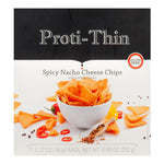 Proti-Thin Proti Chips | Spicy Nacho Cheese | 15g Protein | 4g Net Carbs | Box of 7 - Nashua Nutrition