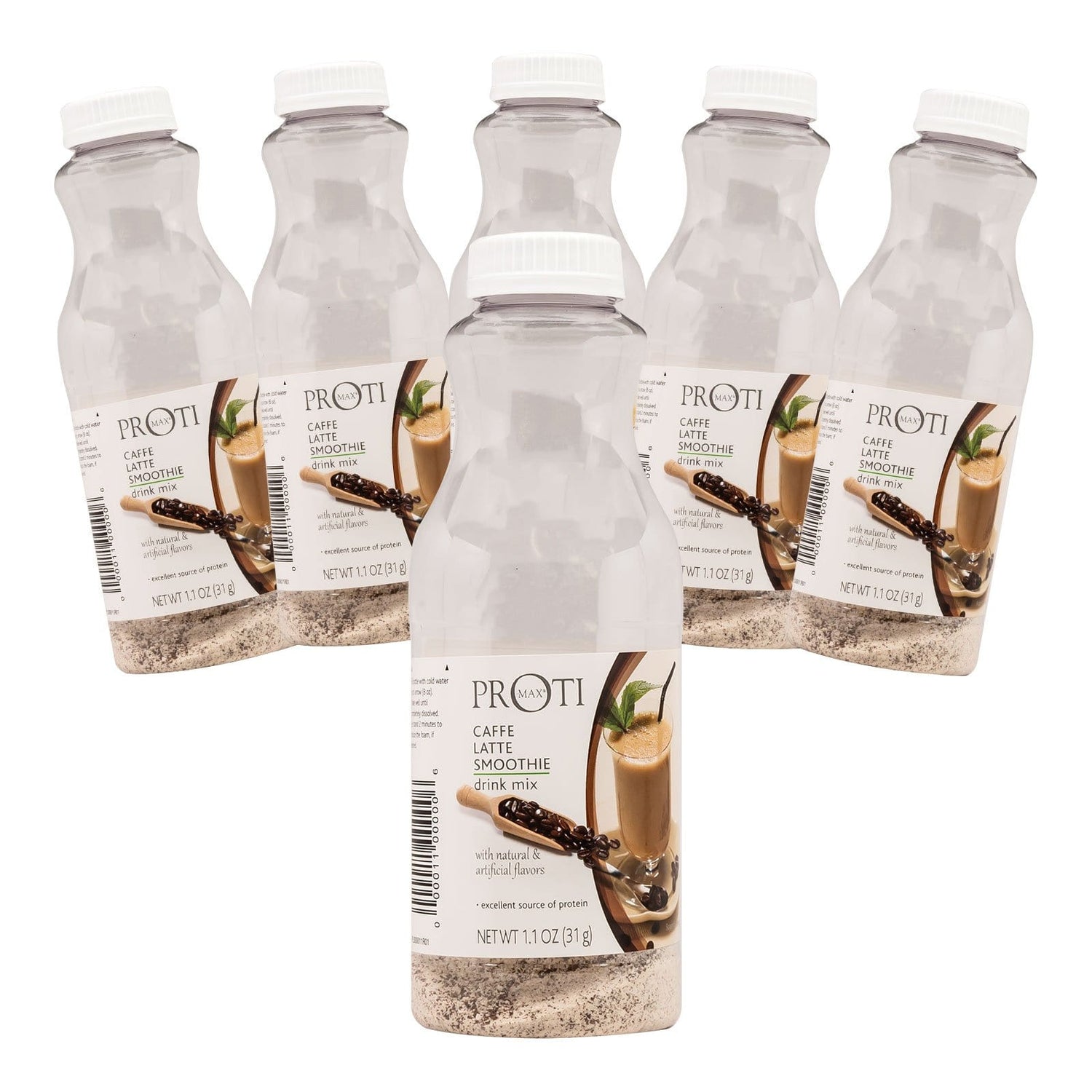 Proti-Thin Proti Max Protein Shaker - Cafe Latte Smoothie - 6 Bottles - Nashua Nutrition