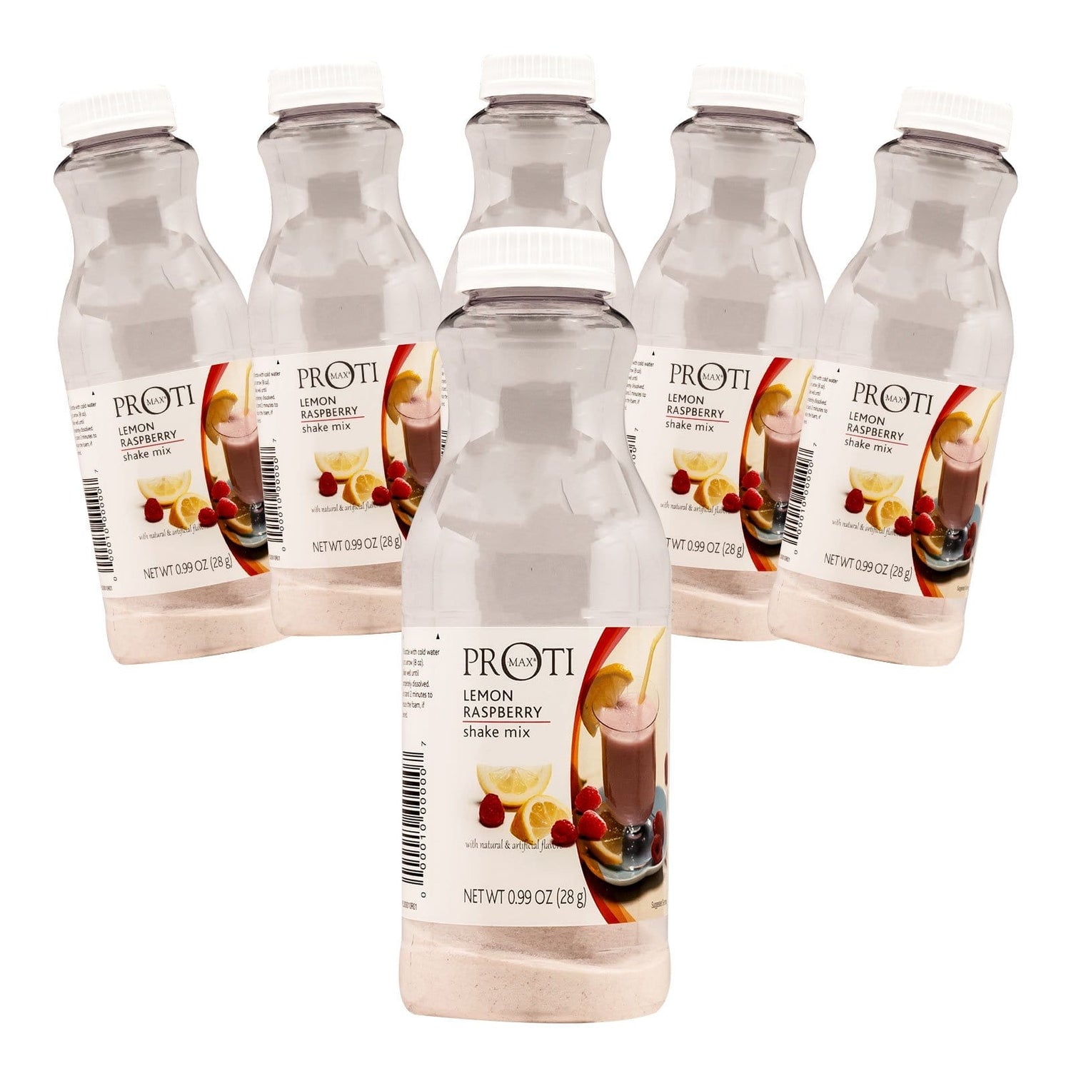Proti-Thin Proti Max Protein Shaker - Lemon Raspberry - 6 Bottles - Nashua Nutrition