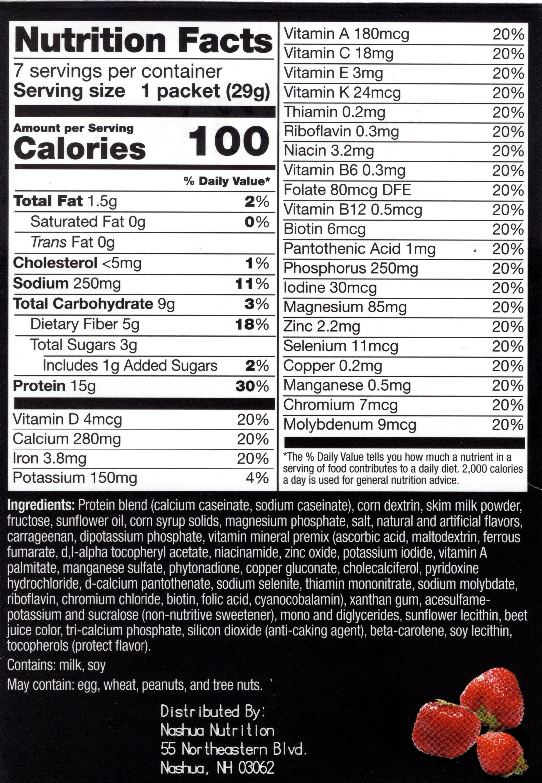 Proti-Thin Shake & Pudding - Strawberry - 7/Box - Shake & Puddings - Nashua Nutrition