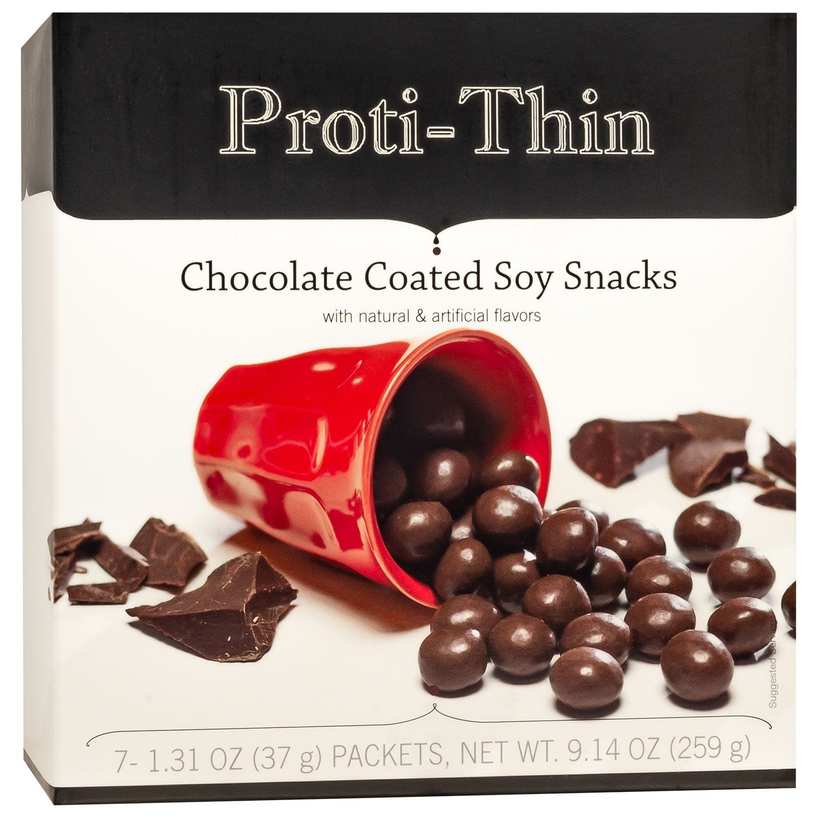 Proti-Thin Snack - Chocolate Coated Soy Snacks - 7/Box - Nashua Nutrition